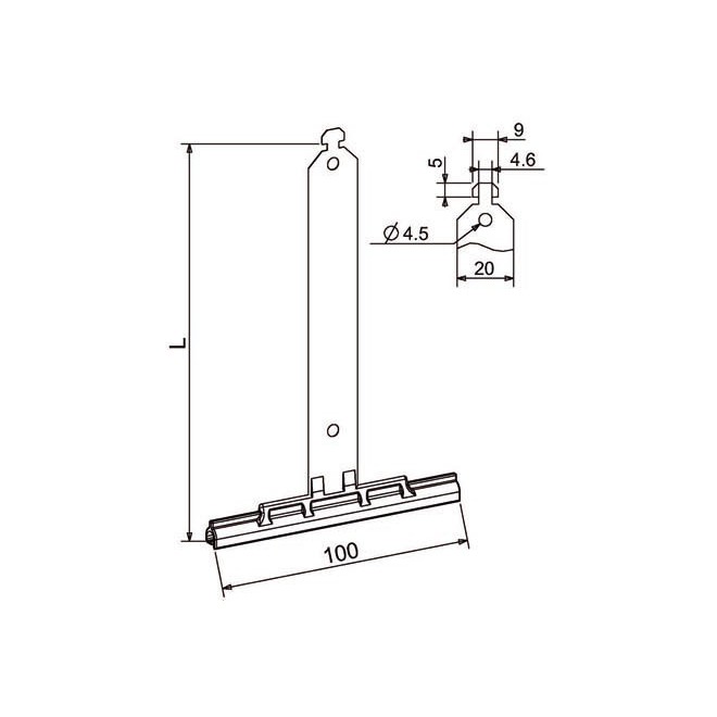 Attache tablier souple à crochet Tube OCTO L14