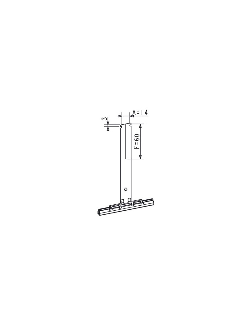 Attache tablier souple à clipper Tube ZF L8 Moteur