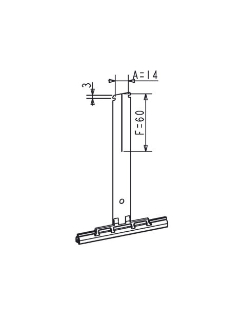 Attache tablier souple à clipper Tube ZF L8 Moteur