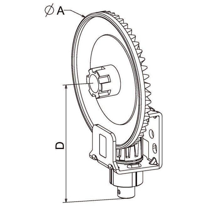 Couple conique 6P7 Gris Ø125mm