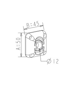 Guide à rotule D12 Gris
