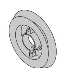 Poulie Clippable Diam.140 Pour embout escamotable