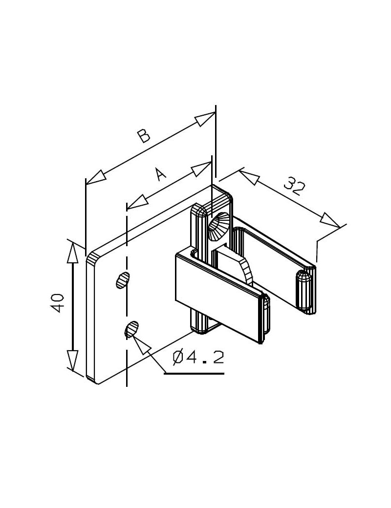 Bloqueur de manivelle Allongé Deprat 14-17mm