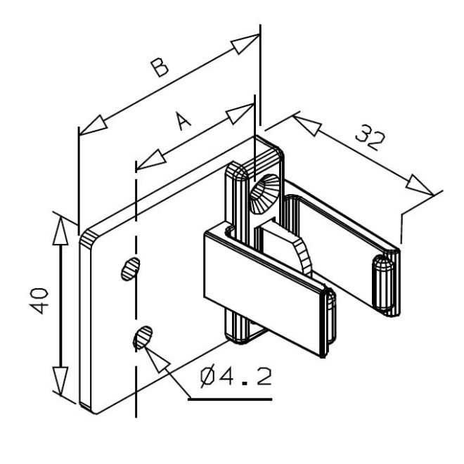 Bloqueur de manivelle Allongé Deprat 14-17mm