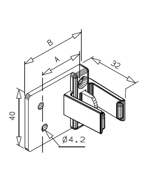 Bloqueur de manivelle Allongé Deprat 14-17mm