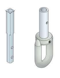Kit Anneau pour treuil 1415 en Carré de 6mm