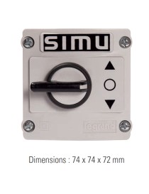 Bouton rotatif étanche instable Simu