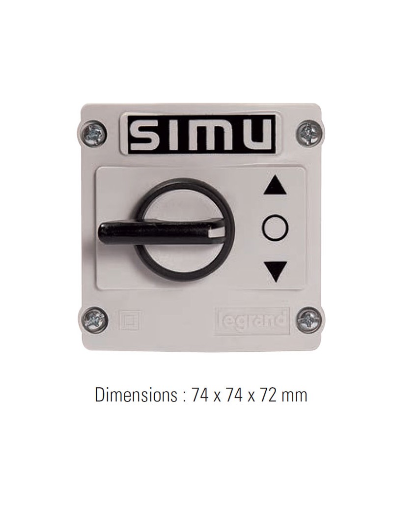 Bouton rotatif étanche instable Simu