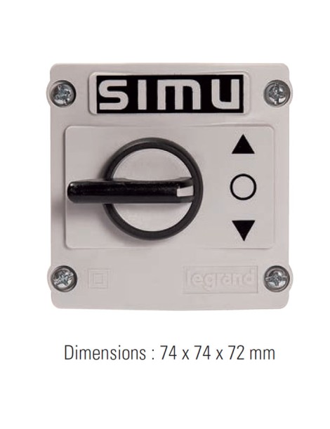 Bouton rotatif étanche instable Simu