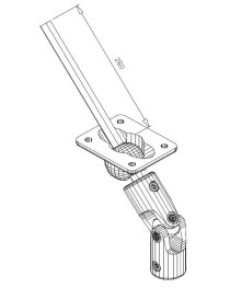 Sortie de caisson Large en polyamide Blanc