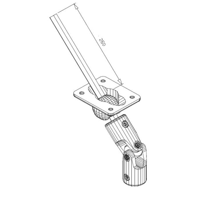 Sortie de caisson Large en polyamide Blanc