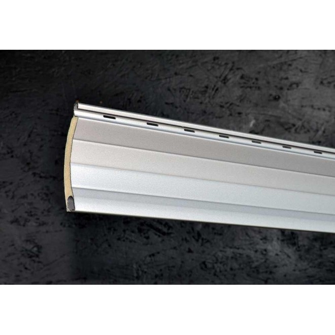 Lame 55mm Aluminium Gris métal 160cm de long 