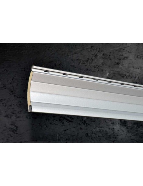 Lame 55mm Aluminium Gris métal 160cm de long 