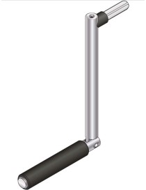 Manivelle pour treuil à cordon en carré de 8mm