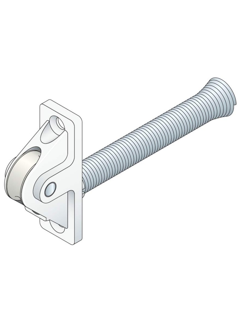 Guide pour cordon Blanc plus guidage avec roulette nylon