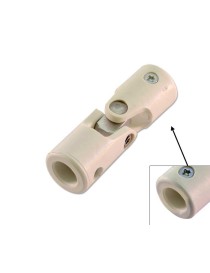 Genouillère diamètre Ø12 - diamètre Ø12  en polyamide Blanc