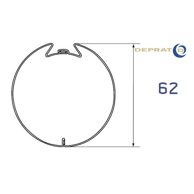 Jeu de bagues moteur Deprat Ø50 - Tube Deprat 62 Jeu de bagues moteur Deprat Ø50 - Tube Deprat 62