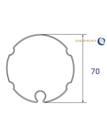 Jeu de bagues moteur Deprat Ø50 - Tube IMBAC 70