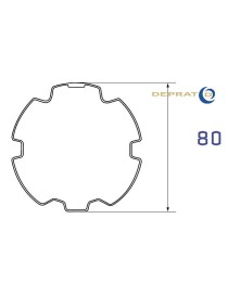 Jeu de bagues moteur Deprat Ø50 - Tube ZF 80