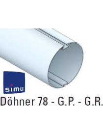 Adaptations moteur simu-Somfy Ø60 - Tube Döhner Ø78 Gorge Plate