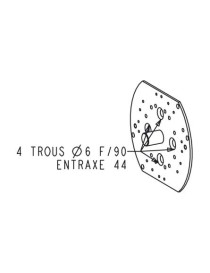 Plaque adaptation refoulement réduit téton D12
