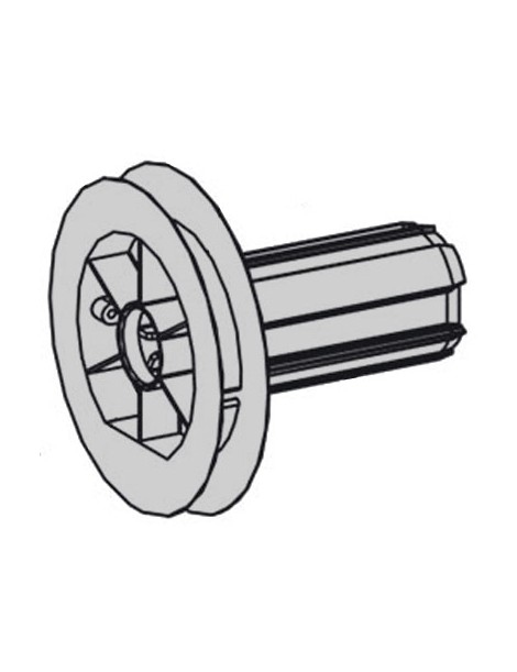 Poulie / Embout monobloc Porte roulement Diam. 114 - ZF54