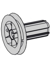Poulie / Embout monobloc Porte roulement Diam. 135 - ZF54