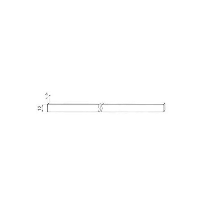Meplat pour serrure de volet roulant 12x4 - 1,5M Meplat pour serrure de volet roulant 12x4 - 1,5M