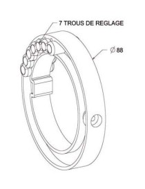 Bague verrou pour tube Deprat 62