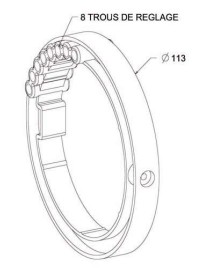 Bague verrou pour tube Deprat 89