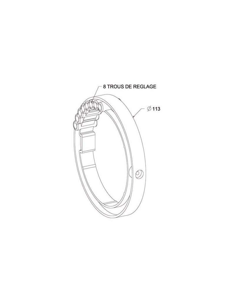 Bague verrou pour tube Deprat 89
