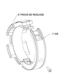 Bague verrou pour tube ZF 80 Facile