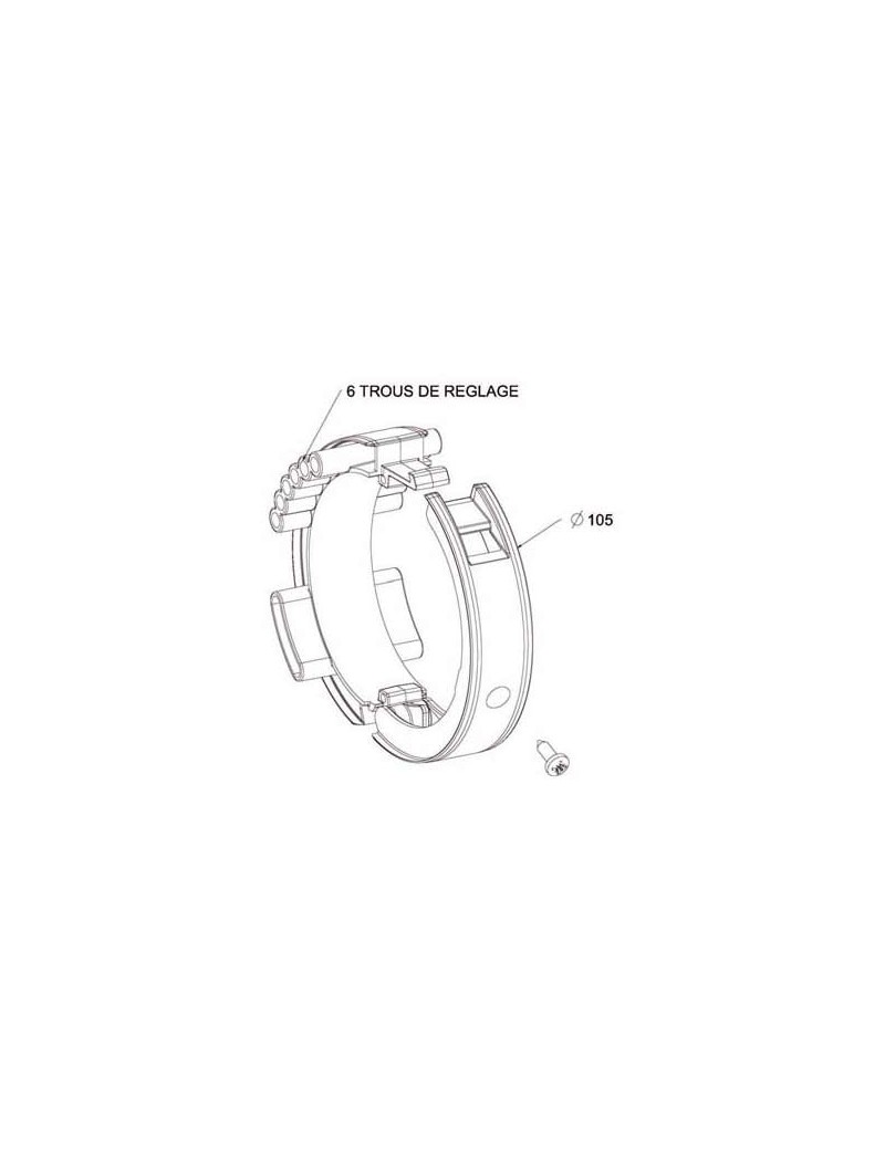 Bague verrou pour tube ZF 80 Facile