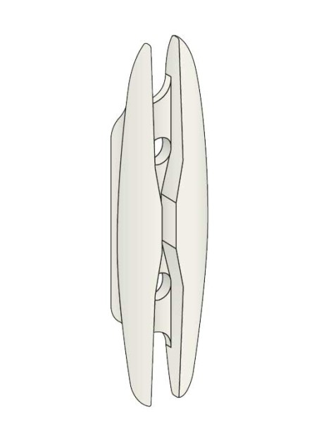 Feuille de sauge blanc design