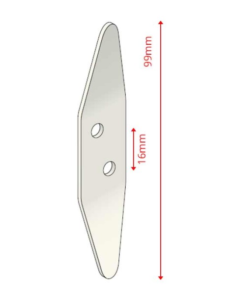 Feuille de sauge acier galvanisé