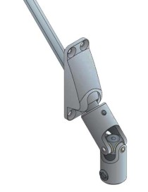 Sortie de caisson 60° 6P7 Gris