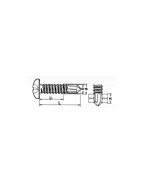 Lot de 10 Vis Zebra Auto-foreuses 4,2 X 22mm