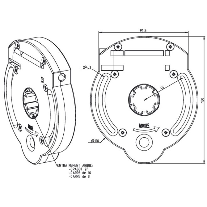Treuil à Vis C10 sans fin de course