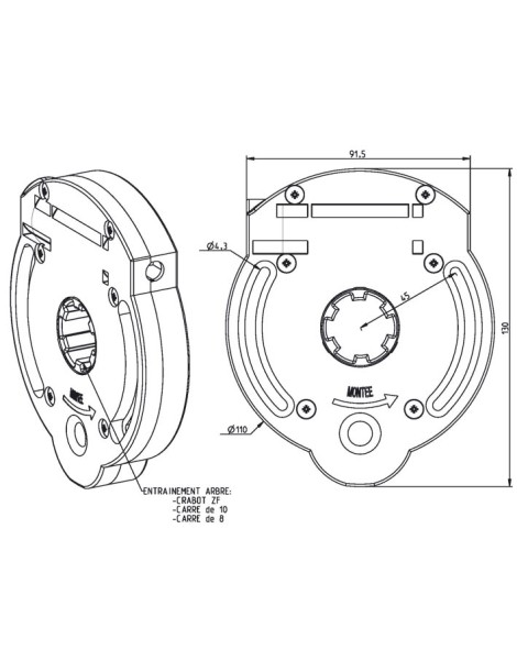 Treuil à Vis C10 sans fin de course