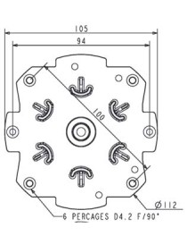 Support moteur Somfy Max 20Nm