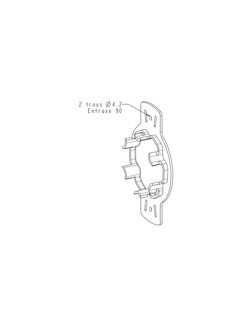 Support moteur Somfy Acier