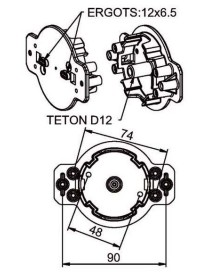 Support moteur Nice Max - Maxi. 20Nm