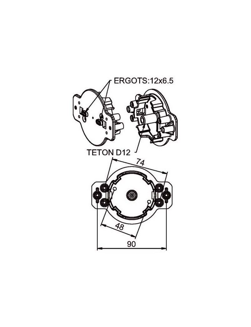 Support moteur Nice Max - Maxi. 20Nm