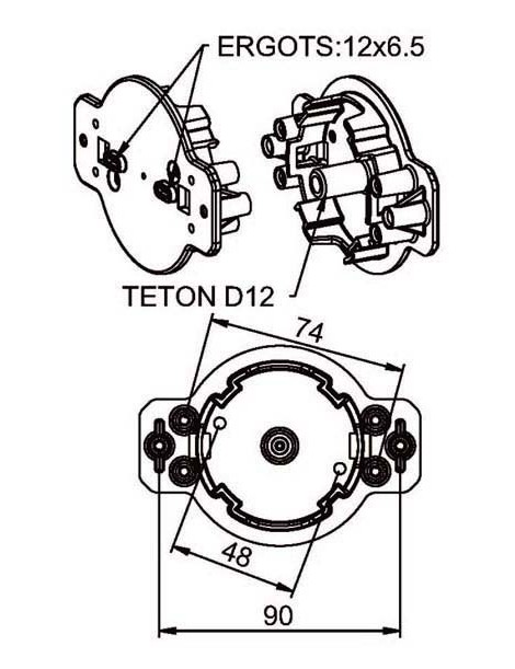 Support moteur Nice Max - Maxi. 20Nm