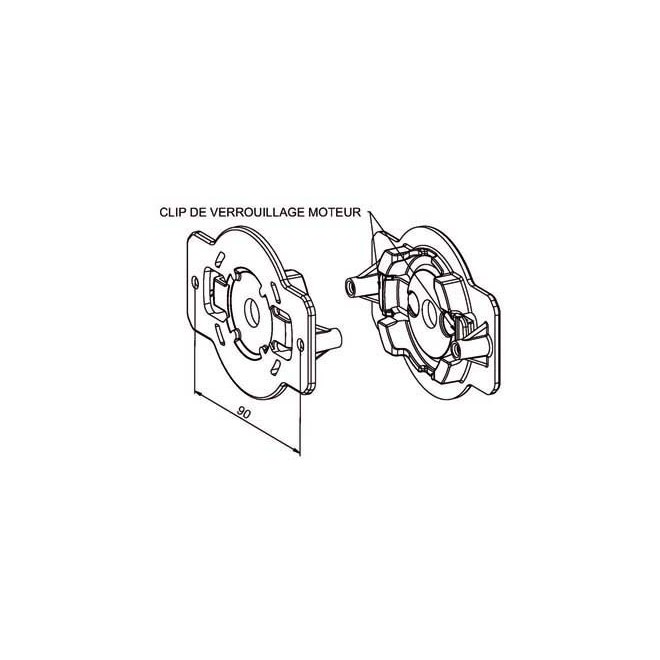 Support moteur Becker Maxi. 20Nm Support moteur Becker Maxi. 20Nm