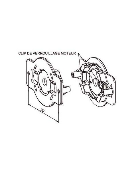 Support moteur Becker Maxi. 20Nm
