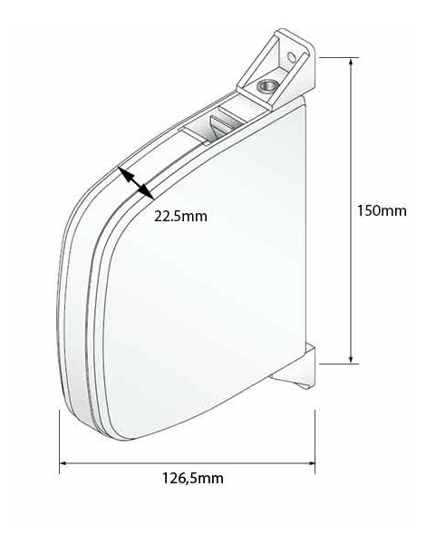 Enrouleur SWING BLANC Pivotant + sangle 14mm