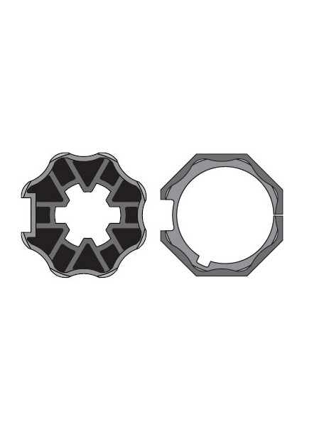 adaptations moteur simu-Somfy Ø40 - Tube octogonal 40