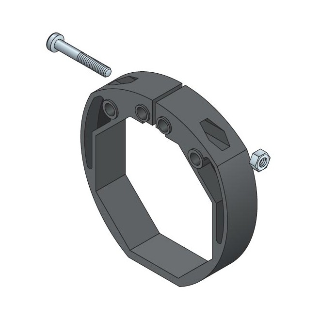 Bague verrou pour tube Octo40 système VAS Bague verrou pour tube Octo40 système VAS