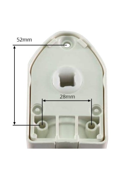 Renvoi de mouvement Débrayable Gauche + Genouillère Blanc